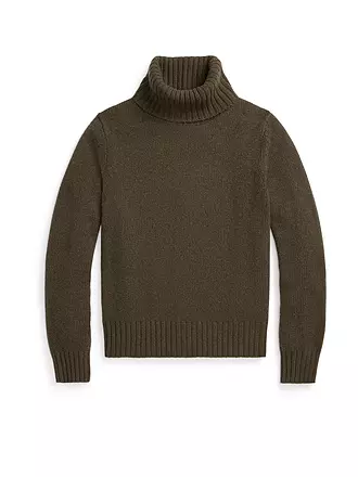 POLO RALPH LAUREN | Pull à col roulé coupe oversize | olive